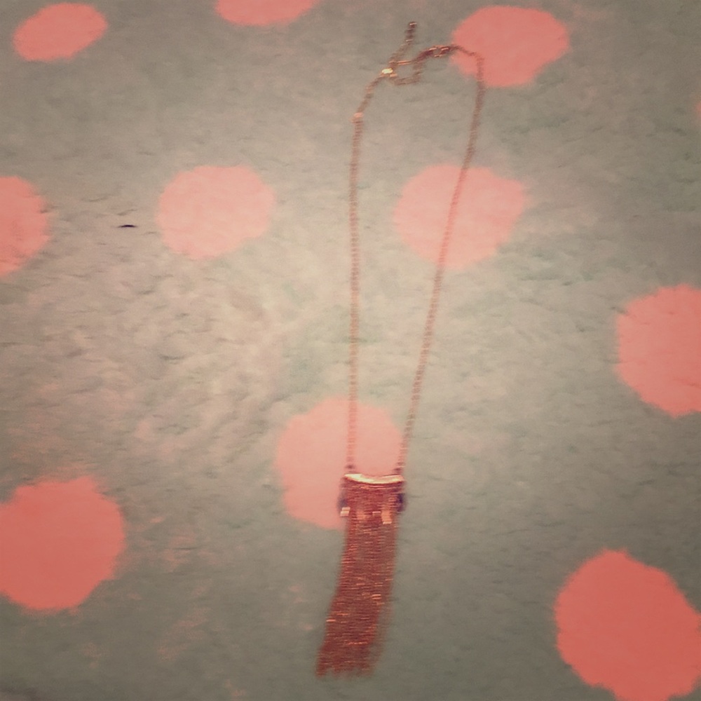 Gold Chain Tassel Necklace